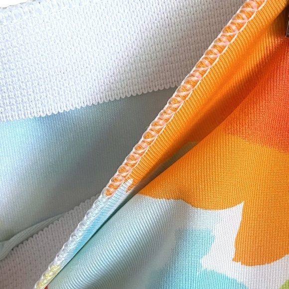 LAUREN Ralph LAUREN Floral Watercolor Mini Skirt Large Boho Chic Hippy - Picture 7 of 11